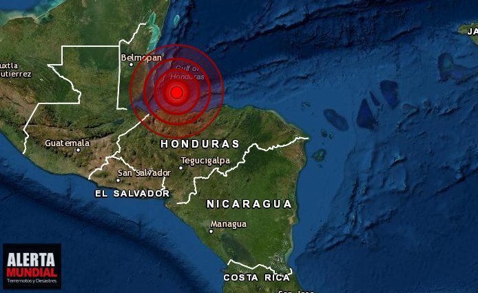 Fuerte sismo sacude varias regiones de Honduras, sentido hasta Guatemala