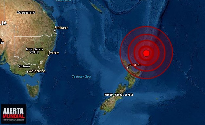 Sin riesgo de tsunami por terremoto de magnitud 6.6 en las Islas Kermadec