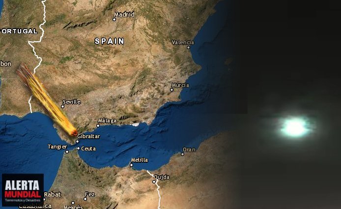Gigante bola de fuego causa explosiones, destellos repentinos y brillantes en España