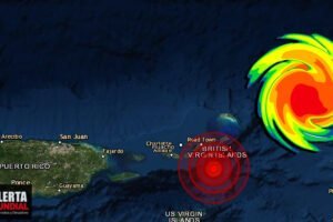 Un fuerte sismo se reportó en las Islas Vírgenes mientras vea el mapa la ruta de la tormenta Earl