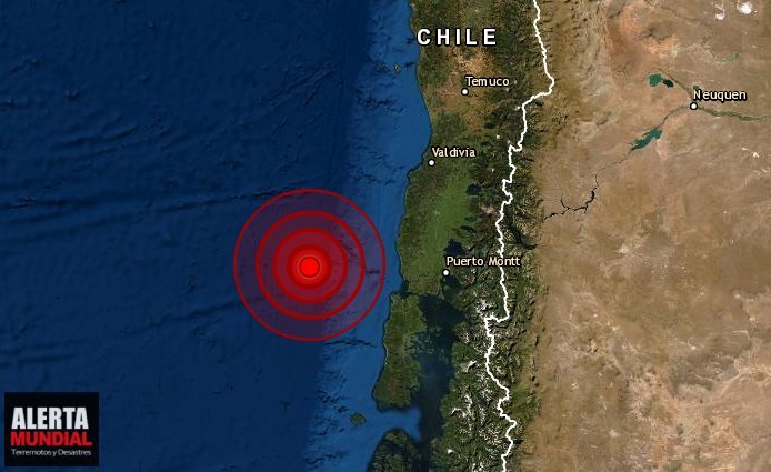 Un potente sismo sacude las costas de Los Lagos, Chile