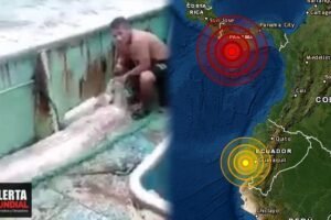 Capturaron a un enorme pez remo en las costas de Ecuador justo cuando fue el sismo de 6.9 en Panamá