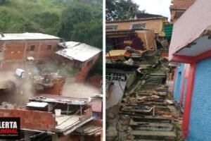 Terror en Venezuela tras el colapso de varias viviendas tras deslizamiento de tierra en Caracas
