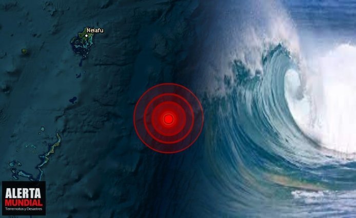Alerta de tsunami emitida tras potente terremoto cerca de Tonga