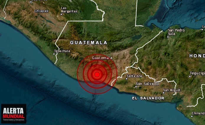 Fuerte sismo sacude la costa sur de Guatemala