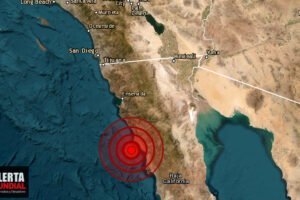 Un potente sismo mueve bruscamente Baja California, México