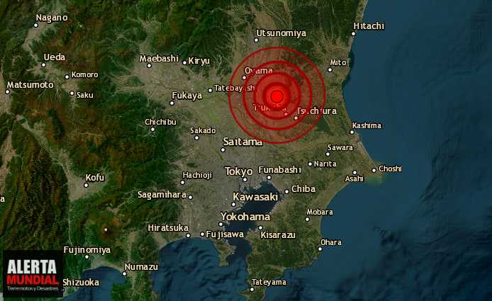 Un sismo de magnitud 5.0 fue sentido ampliamente en Tokio, Japón