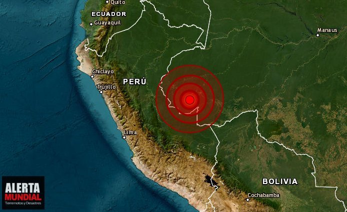 Un sismo inusual moderado pero profundo golpea la ciudad de Acre en Brasil