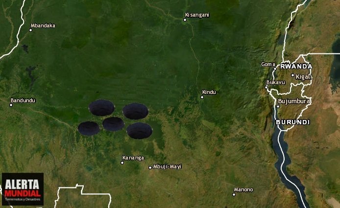 Al menos 100 victimas cuando los socavones se tragan las calles, colapsando las carreteras en las inundaciones del Congo