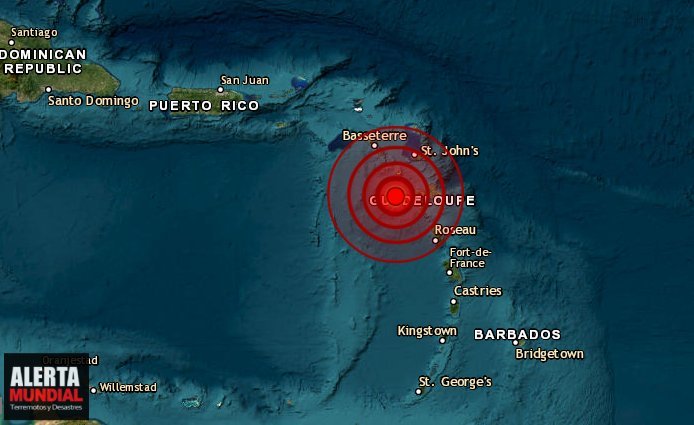 El Caribe es sacudido por un ENORME SISMO que se siente hasta Puerto Rico