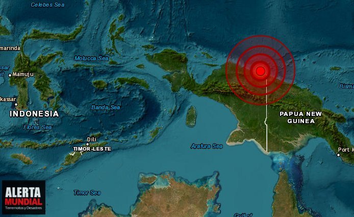 Primer sismo destructivo en 2023 sacude Jayapura, Papúa