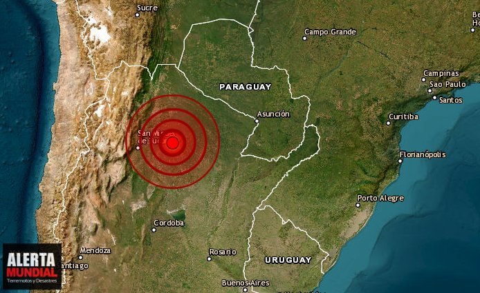 Un terremoto pero muy profundo se registró en Argentina se siente en el norte de Chile