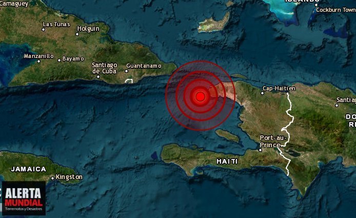 Un fuerte sismo sacude Haití tan lejos como Cuba