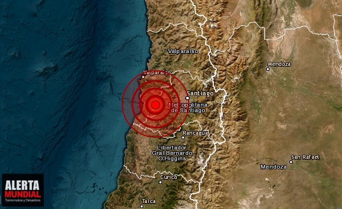 Fuerte sismo sacude la zona central de Chile