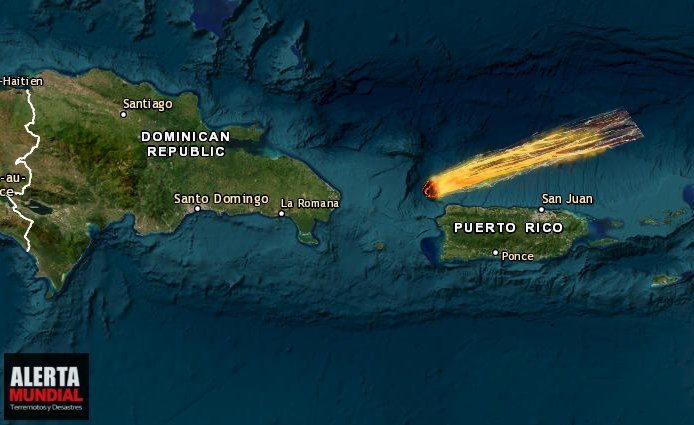 Informes de caída de bola de fuego con severo resplandor en Puerto Rico