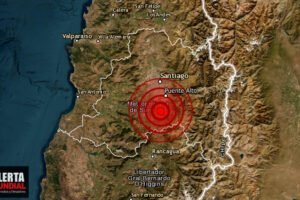 Sismo con fuerte ruido en Santiago de Chile
