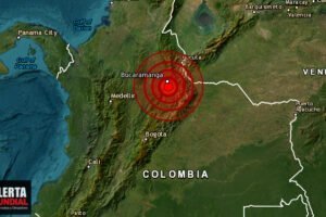 Un fuerte sismo profundo despierta a Santander, Colombia, esta madrugada