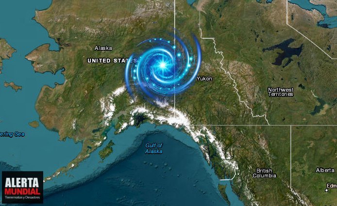 Aparece un misterioso espiral azul en el cielo nocturno de Alaska