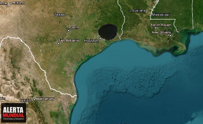 Gran sumidero en Daisetta comienza a crecer 15 años después de su aparición, Texas