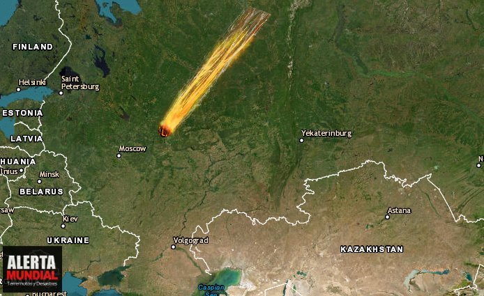 Un objeto incomprensible similar a un meteorito cayó en Rusia