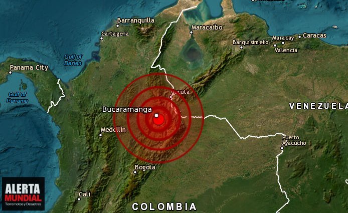 Fuerte sismo sentido ampliamente sacude Santander Colombia