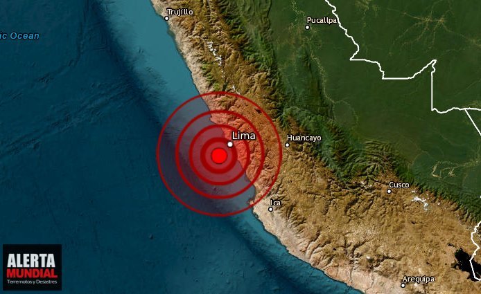 Temblores hoy en Perú Tres sismos fuertes en un lapso de horas sacude el Norte, Centro y sur del Perú