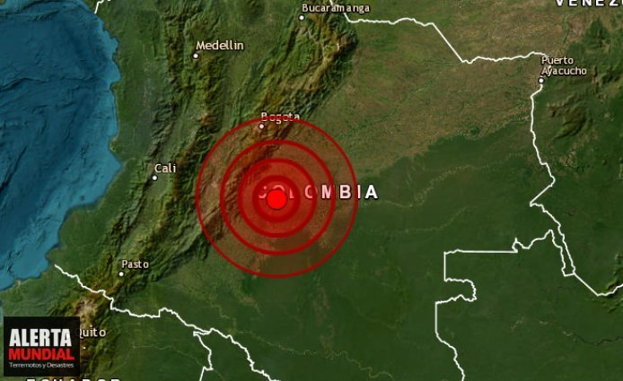 Fuerte sismo sacude el departamento de Meta, Colombia