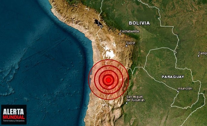 Chile sismo moderado se registra en la region de Antofagasta