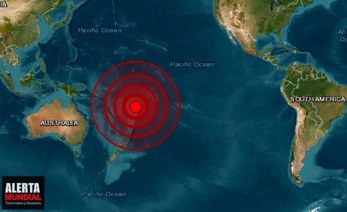 Fuerte terremoto sacude el pacifico sur y se descarta alerta de tsunami