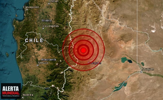 Un Tremendo sismo sacude Neuquen, Argentina tan lejos como Chile