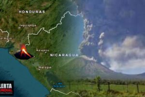 Volcán San Cristóbal el mas alto de Nicaragua registra erupción