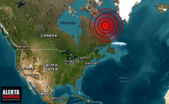 Aparece gigante iceberg en Terranova Sismo registrado tras su desprendimiento en Canadá