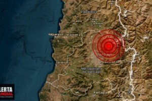 Fuerte sismo se registra en Santiago de Chile hace poco..