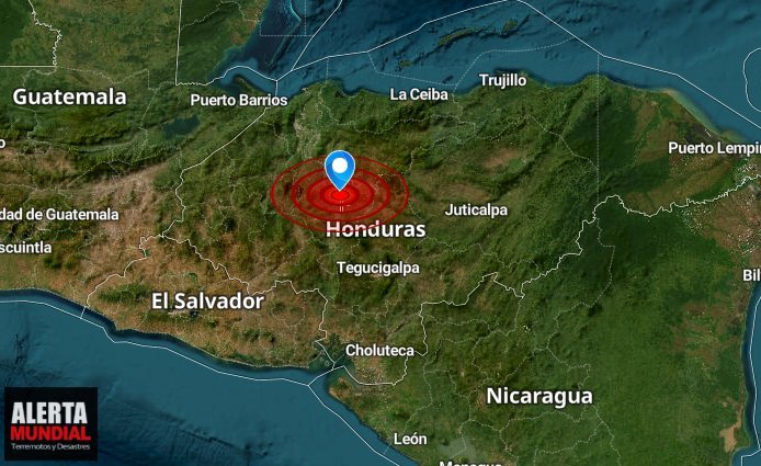 Alarma en Honduras por una serie de temblores, el último de magnitud 5