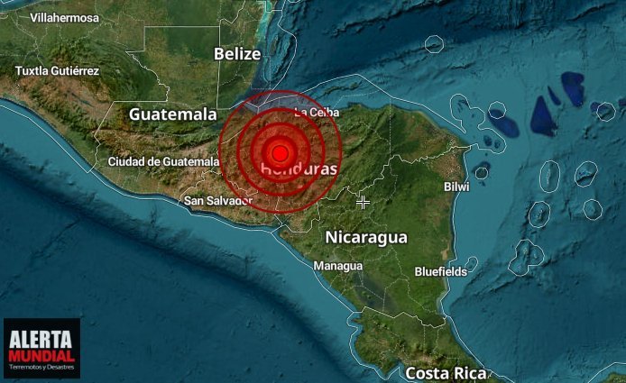 Fuerte sismo alarmó a la población de Honduras tan lejos como El Salvador la tarde de este jueves