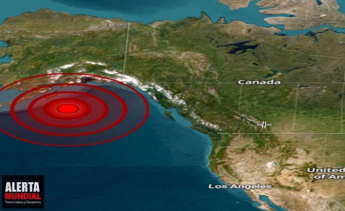 Fuerte terremoto golpea Alaska de los Estados Unidos
