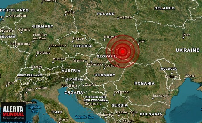 Inusual fuerte sismo sacude el este de Eslovaquia ¡Tiembla en todos lados!