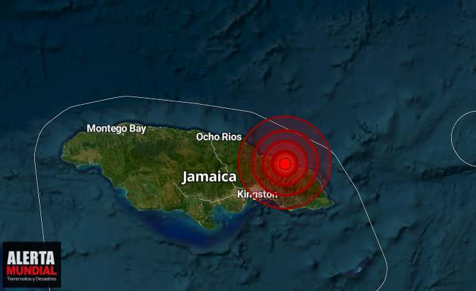 Potente sismo remece Jamaica sentido hasta la capital