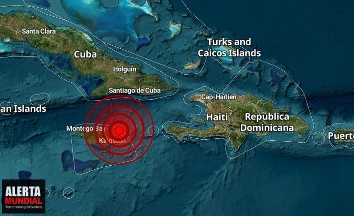 Potente sismo remece Jamaica sentido hasta la capital