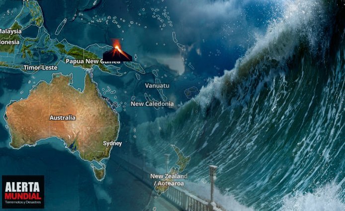 Erupción del Monte Ulawun en Papúa Nueva Guinea Evaluación de Riesgo de Tsunami para Japón