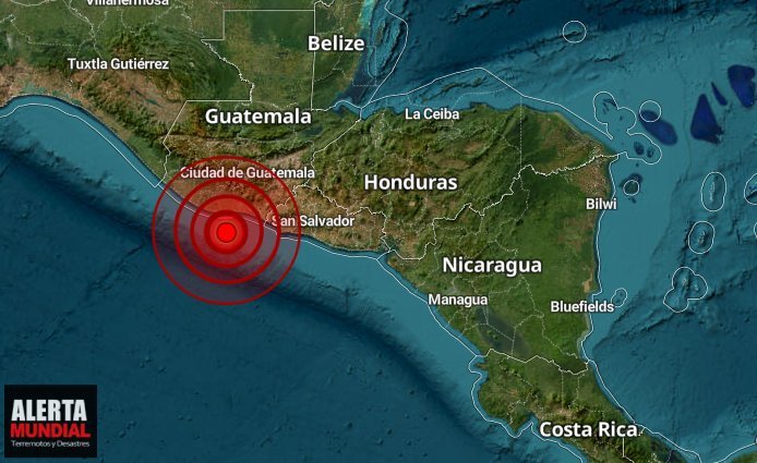 Fuerte temblor sensible en varios puntos de Guatemala se siente en El Salvador