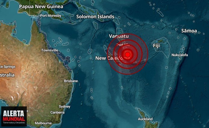 Fuerte terremoto de magnitud 7.1 sacude Vanuatu Tsunami Cesado