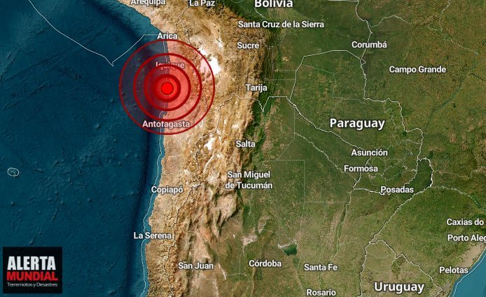 Potente sismo sacude la región de Antofagasta, Chile