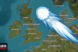 Tremendo meteorito con fuerte ruido y resplandor surca los cielos de Londres