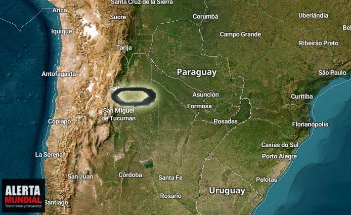 Extraño anillo negro apareció sobre el cielo de Tucumán de la Argentina