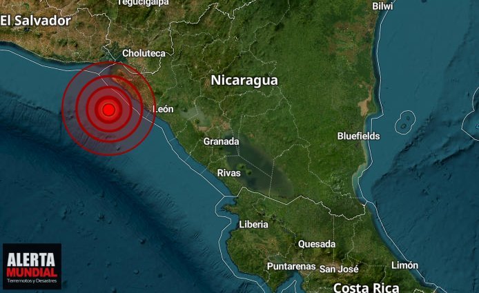 Fuerte temblor se esta percibiendo en Nicaragua