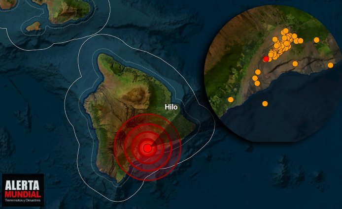 Mas de 500 temblores en menos de 24 horas ponen en alerta el volcán de Hawai