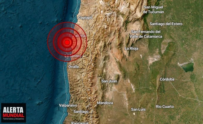Sismo moderado en la región de Atacama hace poco