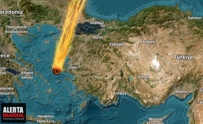 Un rayo de luz con fuerte estruendo visto en el cielo Turquía causó gran revuelo