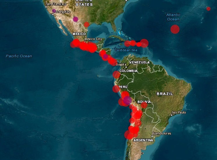 Actividad Sísmica en América Latina muy elevada este 12 de marzo de 2024 - EMSC